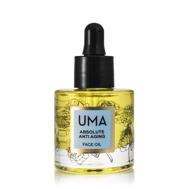 Aceite facial antienvejecimiento absoluto UMA para arrugas y sequedad | natural, no tóxico y libre de sintéticos | Hidratante ayurvédico diario para piel joven (1 fl oz | 30 ml)