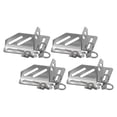 thumbnail image 4 of DimyFew 4 Pieces Corner Bracket Stainless Steel Cargo Box Secure Holder Quick Release Right Angle Limiter Luggage Barrel Fixing Clamp Suitable for Outdoor Adv Silver, 4 of 8