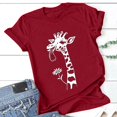 thumbnail image 4 of Nuoqisi T-Shirts pour Femmes Grande Taille à Manches Courtes, Col Rond, T-Shirt Graphique Décontracté, 4 of 6
