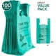 thumbnail image 2 of Stock Your Home Bolsas de comestibles ecológicas (100 unidades) Bolsas de comestibles – Bolsas de compras reutilizables de agradecimiento de supermercado, bolsas de camiseta reciclables, bolsas de bas, 2 of 5