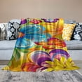 thumbnail image 5 of Flowers Lightweight Blanket Soft Plush Blankets for Couch, Sofa, Bed, Winter Blanket, 5 of 8