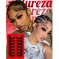 thumbnail image 2 of Strip Lashes Allureza Red Box 80D Volumen 7 pares impermeables, 2 of 6