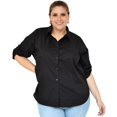 thumbnail image 4 of Camisa oversize Roman Fashion/Tallas Extras, 9513 (Negro) negro 40 Roman Fashion BL-RF-9513-NEGRO-ALL, 4 of 7