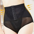 thumbnail image 2 of Bigersell Women's Panties Clearance Cotton Panties Seamless Panty Style P-1351 Polyester Cheeky Panties Ladies Thong Briefs High Waist Women's Bikini Panties Black XXL, 2 of 8