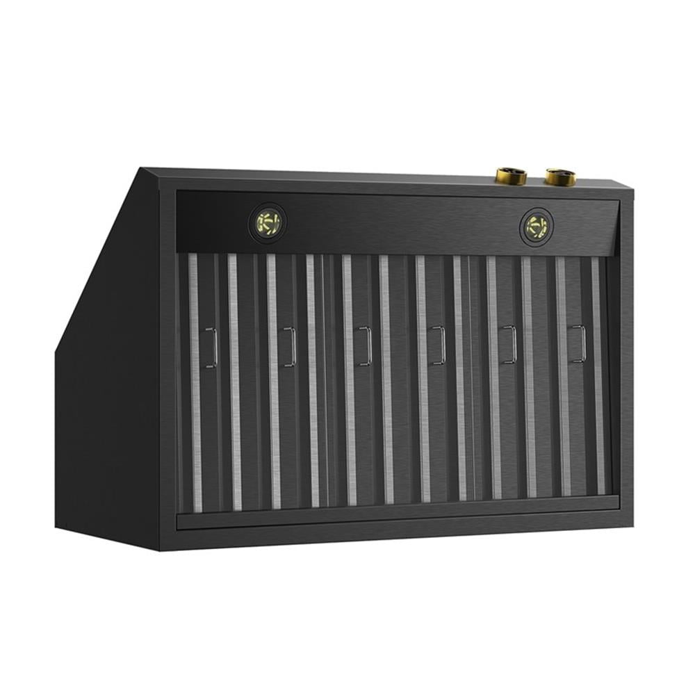 Pemberly Row Dual Fuel Range Propane Gas in Titanium Under Cabinet Range Hood