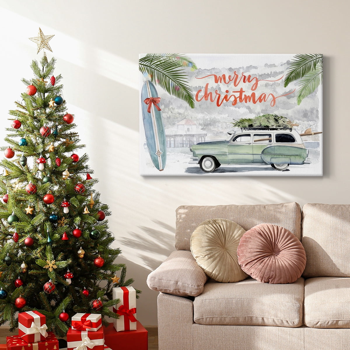 So Cali Christmas Collection A- Gallery Wrapped Canvas