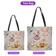 thumbnail image 5 of Trick or Treat Pitbull Funny Mummy Cosplay Pumpkin Candy Basket All Over Print 3D Canvas Tote Bag Terrier Dog Lover Reusable Handbag - 12016, 5 of 5