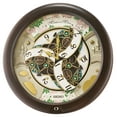 thumbnail image 3 of Seiko Cherry Blossom Melodies in Motion Clock, Musical Round Quartz Analog QXM391NRH, 3 of 7