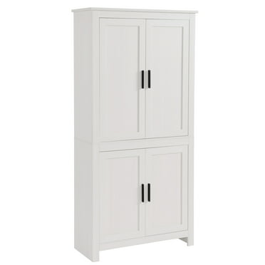 Homcom Modern Kitchen Pantry, Homefort Kitchen Pantry Cabinet Storage With 6 Adjustable Shelves