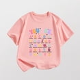 thumbnail image 4 of hengsof Girls First Day of School Graphic Short Sleeve T Shirt Girls Cotton Crew Neck Top for Back to School Season, Ages 1-12, 4 of 4