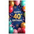 thumbnail image 5 of LUUFILx Happy 40th Birthday Decoration Backdrop Party Supplies Balloon Décor Banner for Celebration Photography Props Background Festive Events, 5 of 8