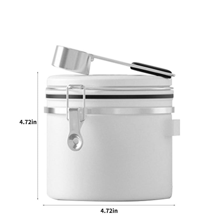 Nex NEX Coffee Canister, Airtight Stainless Steel Food Storage Container,  Large 22 oz, With Scoop, CO2-Release Valve and Date