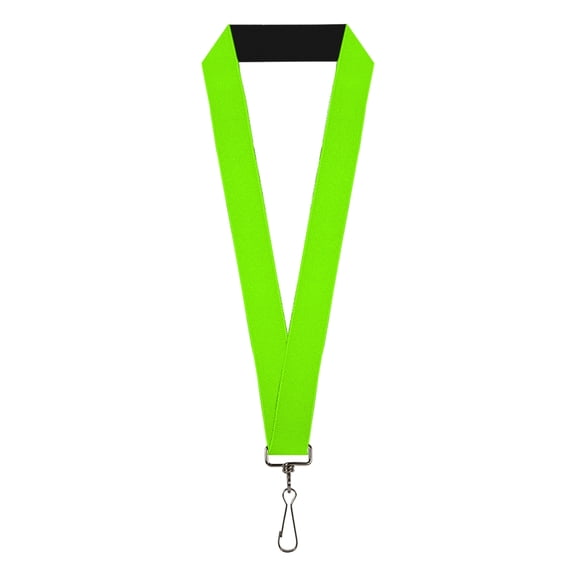 Buckle-Down Lanyard, Neon Green, Elastic