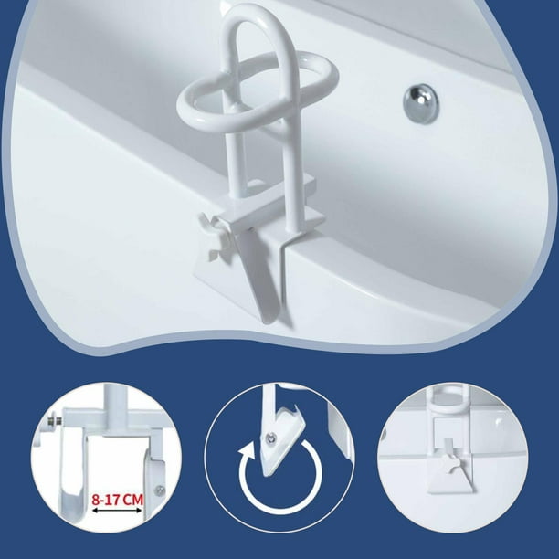 Barra de agarre para bañera, pasamanos de baño para mayores, antideslizante, práctica, de fácil instalación, abrazadera para bañera para baño