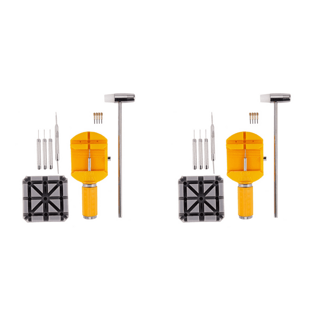 22 Piezas/ Kit Herramienta de Reparacion Removedor de Enlace de Pulsera y Banda de Reloj de Metal Herramienta Removedor de Cinturon Banda de Reloj de Reparacion Accesorios de Reloj