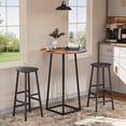 thumbnail image 3 of Gelloan Bar Stools, Barstools Set of 2,Counter Height Barstools,27.7" Bar Stools for Kitchen Island, Industrial Bar Chairs, for Dining Room, Kitchen, Bar,Black, 3 of 6