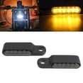 thumbnail image 3 of Dalazy 2 Pcs Clignotant à DEL Clignotant C.c. 12 V Ambre pour Cruiser Noir, 3 of 8