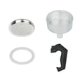 thumbnail image 3 of Espresso Coffee Moka Pot Replacement Parts Handle,Gasket Seal,Funnel,Filter 3 Cup, 3 of 7