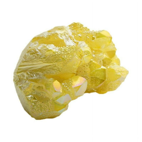 Natural Citrine Amethyst Crystal Quartz Cluster Gem Specimen Healing Stone G9