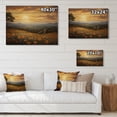 thumbnail image 4 of Designart "Golden Horizon with Yellow Wildflowers" Floral Print on Natural Pine Wood, 4 of 5