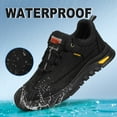 thumbnail image 3 of LAoutun Steel Toe Shoes for Men Lightweight Work Shoes Indestructible Safety Shoes Industrial shoes, 3 of 6