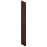Side Panel - for 6 Feet High - 18 Inch Deep Designer Wood Locker - with Sloping Hood - Mahogany
