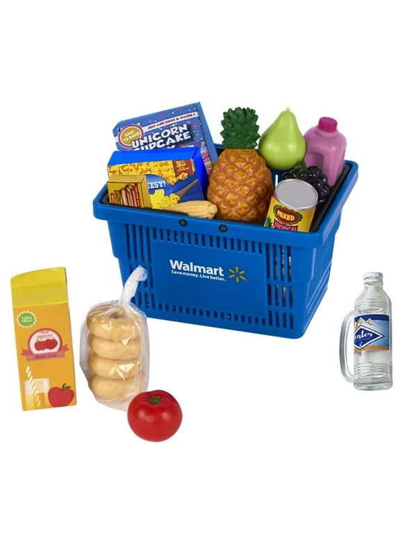 My Life As Blue Shopping Basket for 18" Dolls, Miniature