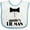 White and Blue, variant on Inktastic Auntie's Lil Man Boys Baby Bib