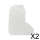 thumbnail image 1 of 2 x 1 funda desechable para zapatos, funda para botas de agua, resistente a la lluvia y al desgaste, transparente 2 piezas, 1 of 8