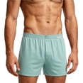 thumbnail image 3 of Men's Soft Cotton Boxer Shorts, Breathable Loose Fit Underwear, Comfortable Casual Sleep Shorts with Elastic Waist, No Ride-Up, Size L-4XL, 3 of 6