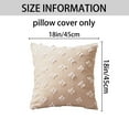 thumbnail image 6 of Unique Bargains 2 Pcs Jacquard Decoration Throw Pillow Cover Beige 18" x 18", 6 of 6