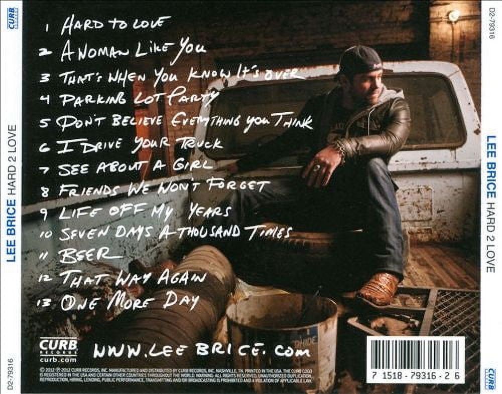 Lee Brice - Hard 2 Love - Country - CD - image 3 of 3