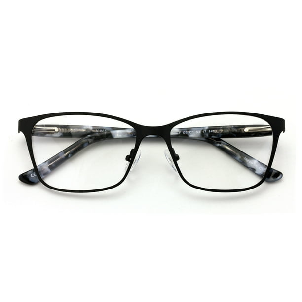 Premium Women Fashion Stainless Steel Reading Glasses Frame Clear Lens 