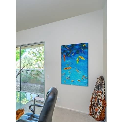 "Fun in the Sea" Painting Print on Wrapped Canvas