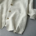 thumbnail image 4 of Baberdicy Women's Linen Blazer Jacket Lightweight Linen Suit Jacket for Women - Casual Long Sleeve Open Front Blazer - Spring Summer Office Coat (S-XXL) (Beige | L), 4 of 6
