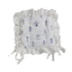 thumbnail image 3 of Cojín de silla con volantes, cojín floral, elegante y suave, con lazos, asiento cuadrado Flor azul, 3 of 9