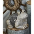 thumbnail image 2 of DecMode 10" Indoor Outdoor Frog Garden Sculpture, 2 of 8