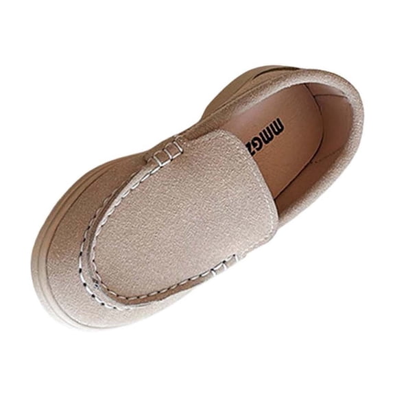 Beige Toddler Unisex Solid Color Loafers Flat Soft Sole Casual Shoes For Boys Girls Spring Summer