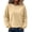 7# Khaki, variant on Womens Crewneck Sweatshirt Casual Long Sleeve Fleece Pullover Tops Crew Neck, Ribbed Design, Drop Shoulder, Workout, Loose Fit, Fall Winter, Daily Wear Black 2XL