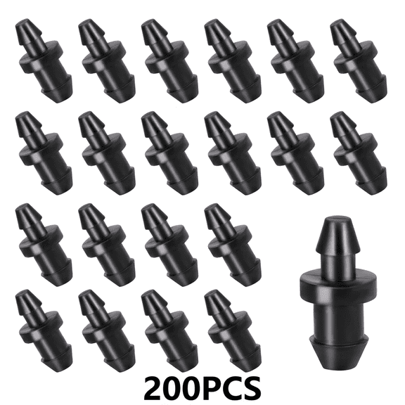 Garden Hose Repair Kit, 200pcs Drip Watering Parts Leakproof Universal 1/4 Inch Irrigation Fittings, Irrigation Connectors And Soaker Hose Repair Kit For Greenhouse Lawn Watering System