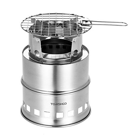 TOM SHOO Camping Stove Camp Wood Stove Portable Foldable Stainless Steel  Burning Backpacking Stove for Outdoor Hiking Picnic BBQ | Walmart Canada