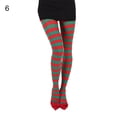thumbnail image 2 of Dengjunhu Christmas Stockings Striped High Elasticity Lady Vintage High Waist Pantyhose Cosplay Costume, 2 of 7