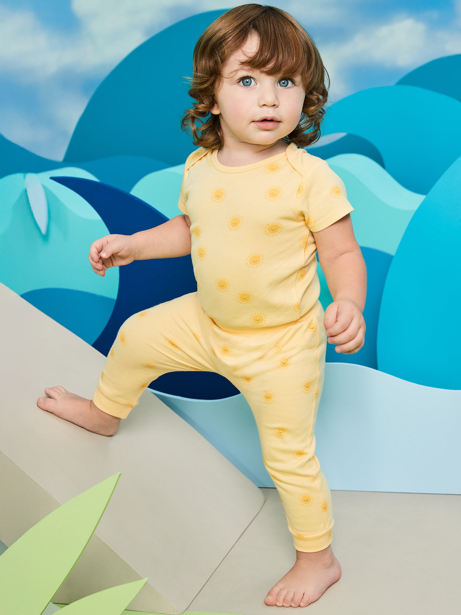 Garanimals Newborn & Baby Boy Cotton Pull-On Joggers, Solids & Prints, 4-Pack, Sizes 0 - 24M