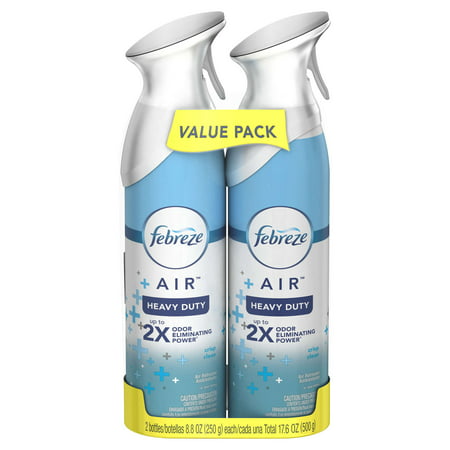Febreze AIR Effects Air Freshener Heavy Duty Crisp Clean (2 Count, 17.6 (Best Air Freshener For Home Reviews)