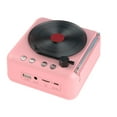 thumbnail image 2 of ZFYXGS Record Player Wireless Bluetooth Sound Retro Creatives Mini Portable Card Insert Small Speaker Subwoofer Gift, 2 of 7