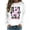 White, variant on WREESH Women's Graphic Long Sleeve Sweatshirt Pink Ribbon Letter Shirts Breast Cancer Awareness Top Hot Pink