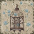 thumbnail image 2 of Reynolds, Jade 12x12 Gold Ornate Wood Framed with Double Matting Museum Art Print Titled - Decorative Bird Cage II, 2 of 4