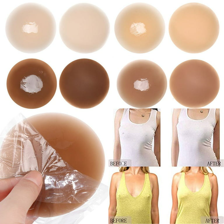 Large Sticky Nipple Covers Womens Silicone Pasties Breast Nippleless Covers