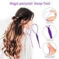 thumbnail image 4 of 1000pcs Small Elastic Hair Bands 2pcs Mini Rubber Bands Remover Pony Pick cutter 4pcs Topsy Hair Tail Tools Girls French Braiding Tool Loop Ponytail Maker Hair Styling Accessories (Multi-Color Pink), 4 of 6