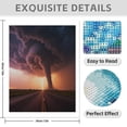 thumbnail image 3 of Diamond Art Kit for Adults, Epic Tornado With Lightning Storm Diamond Painting for Adults Beginners, 5D DIY Diamond Art Painting Kits, Colorful Diamond Painting Craft for Home Decor 12x16, 3 of 7